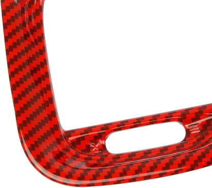 crosselec Red Carbon Fiber Air Vent Cover AC Outlet Trim kit for Dodge Charger 2015+