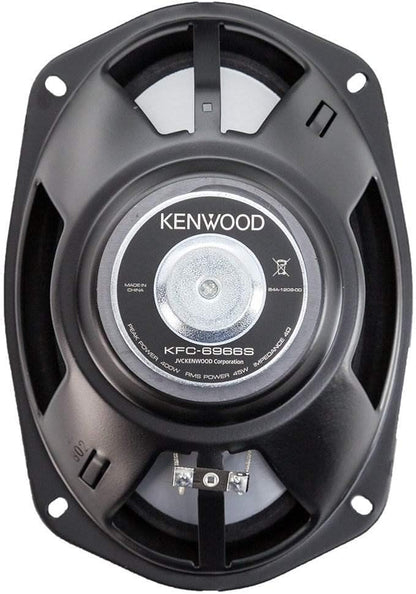 Kenwood KFC-6966S 6 x 9 Inch 400-Watt 3-Way Flush Mount Coaxial Car Speaker Easy Installation - Pair