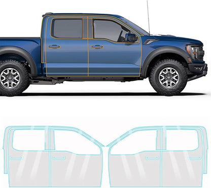 for Ford F-150 2022-2026 TPU PPF Paint Protective Film Custom Fit Clear Coating Paint Protection Film, Scratch Resistant & Self Healing Armor Shield Guard Finishing Accessories for Door Film