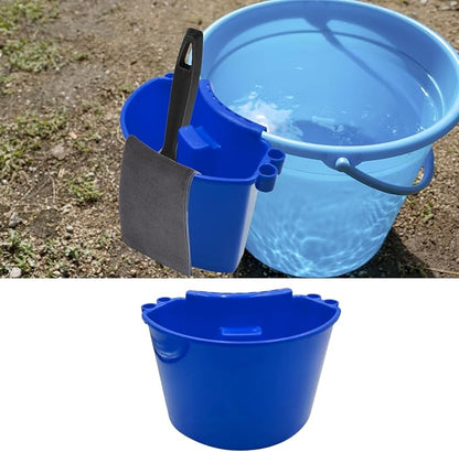 Craedli Car Detailing Bucket Organizer, Multipurpose Auto Hanging Cleaning Tool Organizer, Universal Portable Vehicle Washing Bucket Accessories for Car, Home, Garden, Camping (Blue)