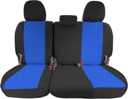 FH Group Custom Fit Car Seat Covers Specifically Made for 2011-2020 Toyota Sienna 7-8 Seater with Ultraflex Neoprene Water Resistant Automotive Seat Covers - 3rd Row Blue
