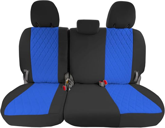 FH Group Custom Fit Car Seat Covers Specifically Made for 2011-2020 Toyota Sienna 7-8 Seater with Ultraflex Neoprene Water Resistant Automotive Seat Covers - 3rd Row Blue