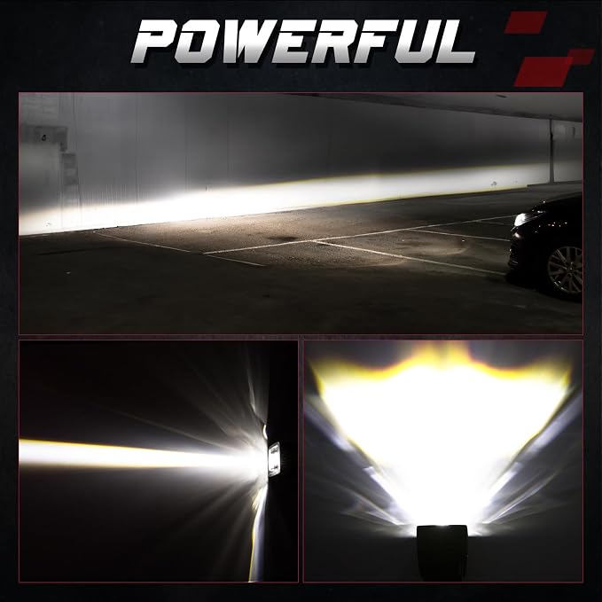 LED Pods, OFFROADTOWN 2pcs 3'' SAE Fog Lights Off Road Driving Lights Waterproof Square LED Cubes Work Light for Truck Motorcycle ATV UTV Boat