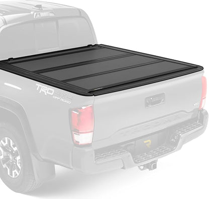 RealTruck BAK BAKFlip MX4 Hard Folding Truck Bed Tonneau Cover | 448427 | Fits 2016-2023 Toyota Tacoma w/OE Track System 6' 2" Bed (73.7")