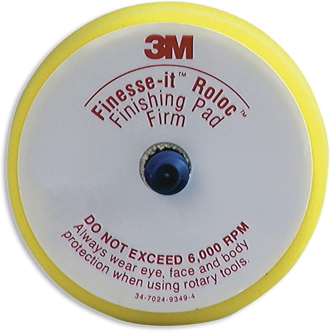 3M 14736U Finesse-It Roloc Finishing Disc Pad, 3" , Yellow