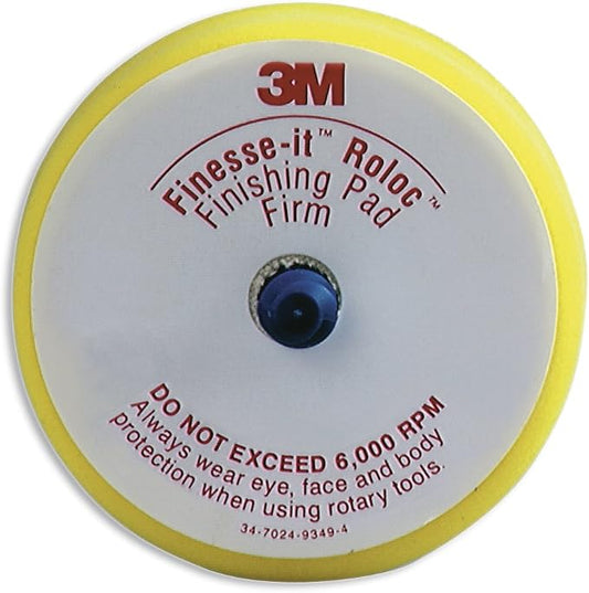 3M 14736U Finesse-It Roloc Finishing Disc Pad, 3" , Yellow