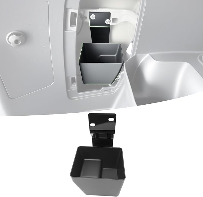 Trunk Organizer for 2010-2024 Toyota 4Runner 5-Seat 2nd Row(NOT Fit 7-Seat 3rd Row), Rear Trunk Storage Box Bin Cargo Tray for 10-24 4 Runner Interior Accessories(Hidden Left Side)