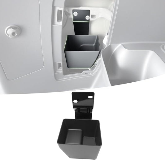 Trunk Organizer for 2010-2024 Toyota 4Runner 5-Seat 2nd Row(NOT Fit 7-Seat 3rd Row), Rear Trunk Storage Box Bin Cargo Tray for 10-24 4 Runner Interior Accessories(Hidden Left Side)