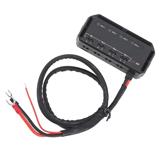 Motor Vehicle Safety Box 12V with Relay, 4 Specialist Safety Holder with LED Display, Universal for Car Motorcycle Truck RV Marine