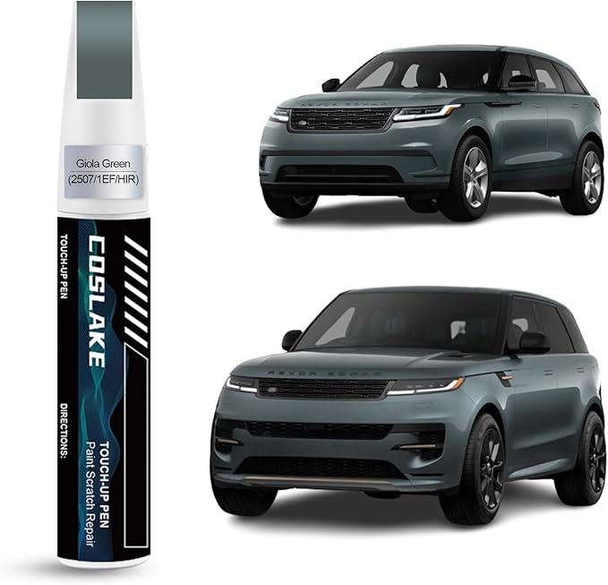 Car Touch Up Paint(Giola Green(2507/1EF/HIR)) for Landrover, Car Paint Scratch Repair Kit, Quick & Easy Solution to Repair, 2 in 1 Scratch Remover Pen with 2PCS Disposable Micro Applicators