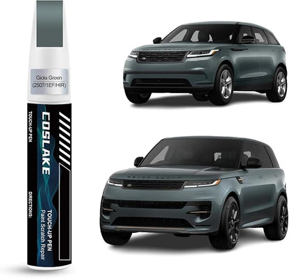 Car Touch Up Paint(Giola Green(2507/1EF/HIR)) for Landrover, Car Paint Scratch Repair Kit, Quick & Easy Solution to Repair, 2 in 1 Scratch Remover Pen with 2PCS Disposable Micro Applicators