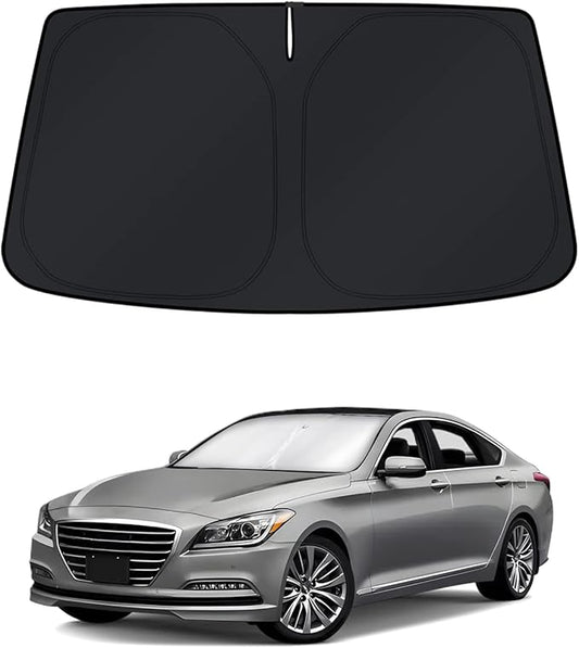 KUST Windshield Sun Shade for Hyundai Genesis 2015-2016 & Genesis G80 2017-2020 Window Accessories Shade Sun Visor Foldable Block UV Rays Keep Car Cooler