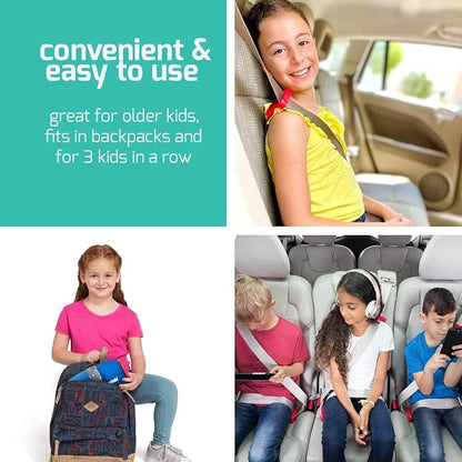 New mifold Comfort Grab-and-go Car Backless Booster Seat- Compact and Portable for Every Day, Carpooling, Travel, Compact for Every Day, Comfortable for Every Adventure, Racing Red