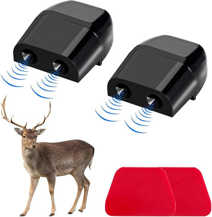 Dickno 2 PCS Deer Whistles for Car, Automotive Deer Warning Whistle Devices, Animal Warning Devices Avoids Collision, Universal Animal Alert Accessories for Vehicles (Black)
