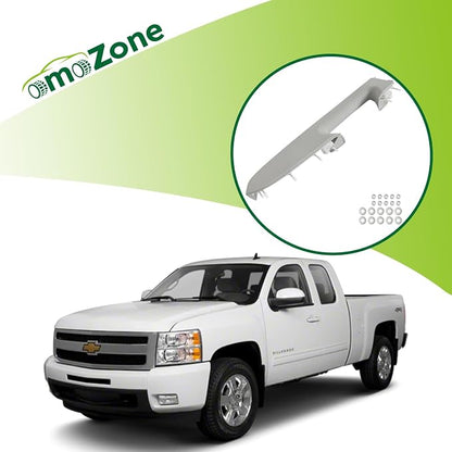 Upgraded Door Armrest Repair Kit Right Passenger Side Door Panel Handle Gray Compatible with 2010-2014 Chevy Silverado GMC Sierra 1500 2500HD 3500HD Replaces 22818471
