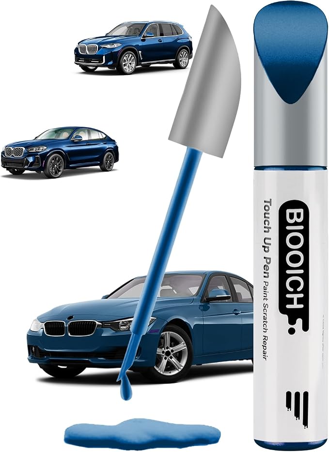 Touch Up Paint Pen Exact Color Match Car Chip and Scratch Repair (for BMW, Phytonic Blue Metallic (C1M))