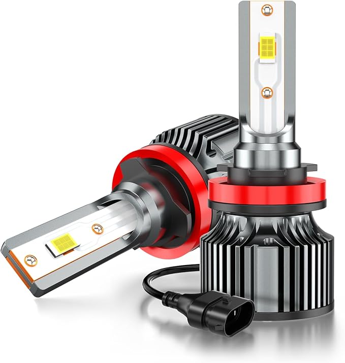 Compatible for Dodge Grand Caravan High Low Beams 2011 2012 2013 2014 2015 2016 2017 2018 2019 2020, 6500K White Powersports Light Bulbs, Plug and Play, for Off-Road Use, or Fog Lights, Pack of 4