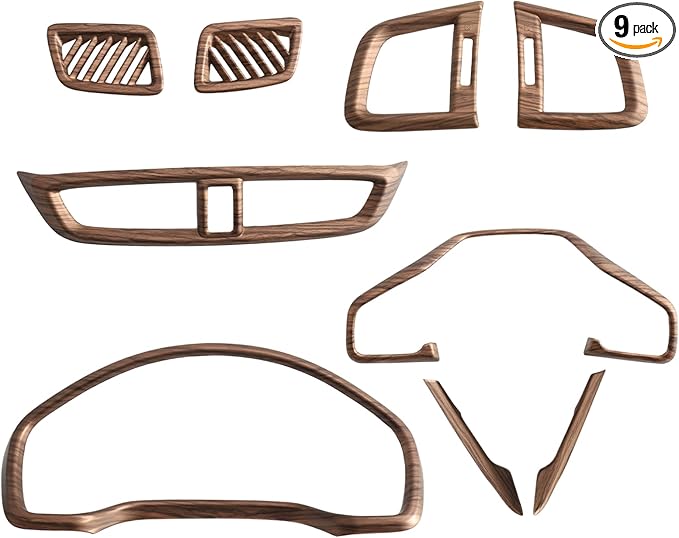 Interior Trim Kit for Honda CR-V 2017-2022 Wood Grain Pattern 9Pcs