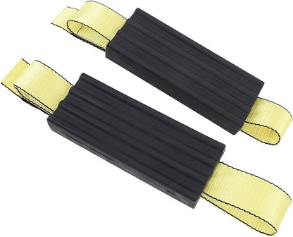 2 Pcs Tire Traction Straps with Work Gloves, Emergency Anti Slip Traction Straps for Trucks and Large SUVs, Non Slip Tire Recovery Device for Snow Mud Ice