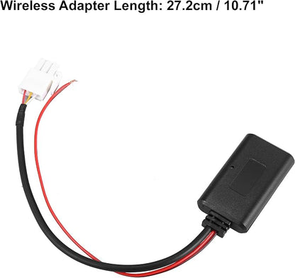 X AUTOHAUX Bluetooth Wireless Adapter Audio Radio Stereo Music Aux Cable Adapter 3 Pin for Honda GL1800 Goldwing