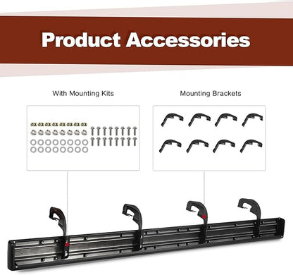 Running Boards 6 Inches for Crew Cab 2007-2018 Chevy Silverado GMC Sierra 1500 (2019 Limited/LD) 2007-2019 2500HD/3500HD (4 Full Size Doors) Black Aluminum Alloy Side Steps Rails Nerf Bars 6"