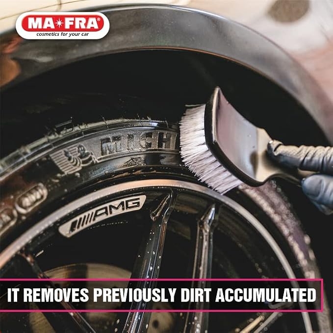 MANIAC LINE MAFRA Wheel and Tyre Cleaner | 2 in 1 for Rims and Tyres | Fast Brake Dust and Road Film Removal | Foam or Spray Application | Safe on Alloy Painted and Clear Coated Wheels | 1 Liter