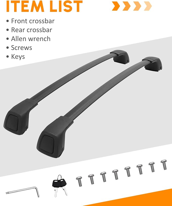 Upgraded Cross Bars Fit for Volvo XC60 2018-2026 Lockable Roof Rack Crossbars Cargo Accessories