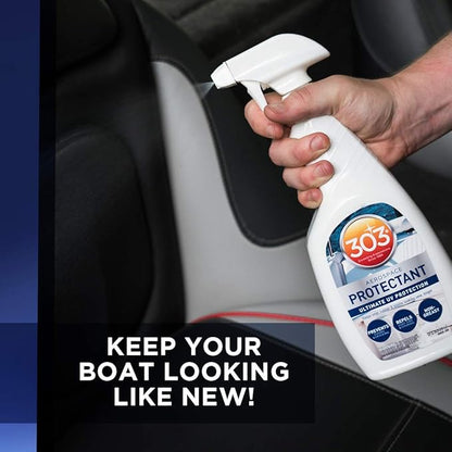 303 Marine Aerospace Protectant – UV Protection – Repels Dust, Dirt, & Staining – Smooth Matte Finish – Restores Like-New Appearance – 16 Fl Oz (Pack of 6) (30340-6PK)