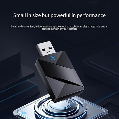 2-in-1 Wireless CarPlay Adapter for Hyundai Ioniq 5 2022-2024, Car Connection Plug and Play Stable Connection 5.8GHz No Latency Wired to Wireless