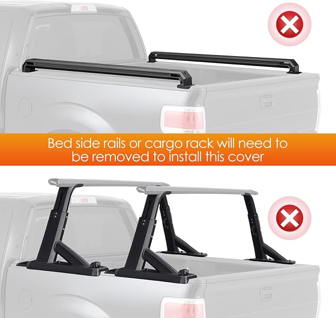 Nilight Soft Roll-Up Tonneau Cover for 2015–2026 Ford F-150 6.5ft Bed, Weatherproof Low Profile Truck Bed Cover, Quick Roll-Up Design