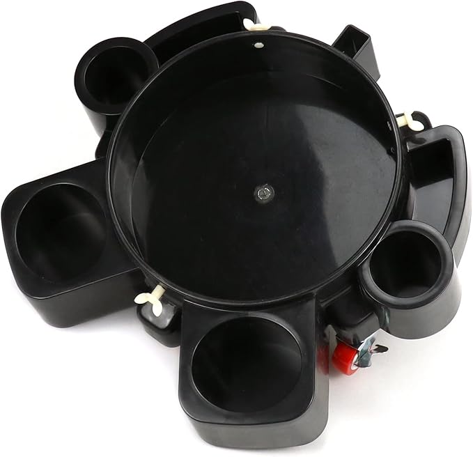 QWORK Bucket Dolly, Detailing Cart for 5 Gallon Car Wash Bucket, Rolling Bucket Dolly with 5 Rolling Swivel Casters and Compartments, for Car Washing Detailing System