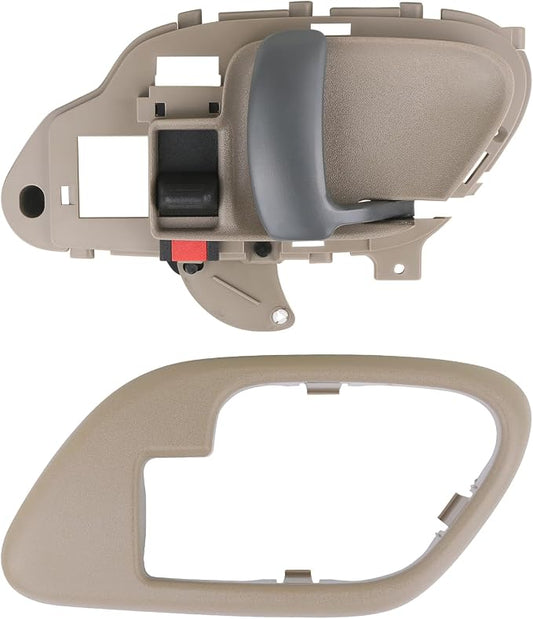 APPERFiT Interior Door Handle w/Bezel Kit RH (Tan) Compatible with 1995-2002 Chevy Chevrolet GMC Truck C1500 C2500 C3500 K1500 K2500 K3500 Suburban Tahoe Yukon Replaces 15708052
