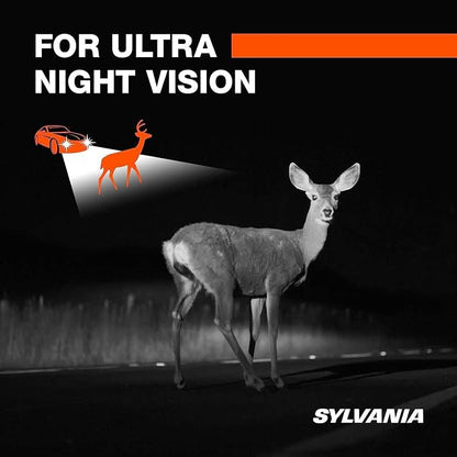 SYLVANIA - 9012 SilverStar Ultra - High Performance Halogen Headlight Bulb, High Beam, Low Beam and Fog Replacement Bulb, Brightest Down Road with Whiter Light, Tri-Band Technology (Contains 2 Bulbs)
