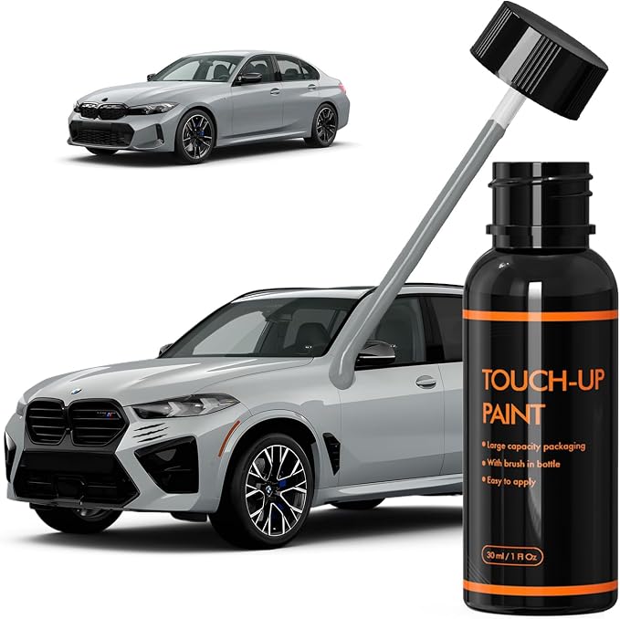 C4P Brooklyn Grey Touch Up Paint for BMW, DIY Car Paint Scratch Repair Kit, Automotive Paints, Quick & Easy Fix Scratch Repair for X2/X3/X4/X5/X6/X7/2/3/4/5/7/8 Series/iX/M2/M3/M4/M8