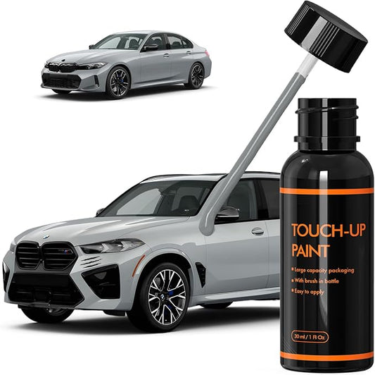 C4P Brooklyn Grey Touch Up Paint for BMW, DIY Car Paint Scratch Repair Kit, Automotive Paints, Quick & Easy Fix Scratch Repair for X2/X3/X4/X5/X6/X7/2/3/4/5/7/8 Series/iX/M2/M3/M4/M8