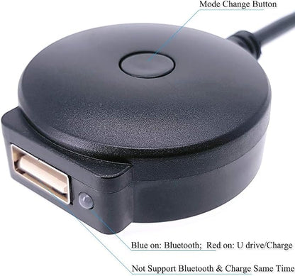 Yoper Bluetooth 5.0 Adapter Compatible with Audi A3 A4 A5 A6 A7 S3 S4 Q3 Q5 Q7 Volkswagen VW Skoda 2G 3G 3G+ AMI MMI Port Cable Music Play Connector Works with Apple iPhone iPod Android Device