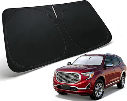 Windshield Sun Shade for 2018-2025 GMC Terrain Accessories, Car Front Window Sun Visor Protector & Heat Shield | 240T Sunshade Protection Blocks UV Rays Keep Your Car Cooler