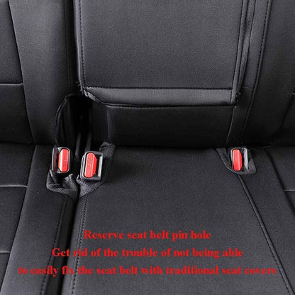 EKR CRV Seat Covers Custom Fit for Honda CRV 2017 2018 2019 2020 2021 2022, Car Seat Cover for Trucks SUV Full Set,Waterproof Car Seat Cushion, Neoprene (Black)