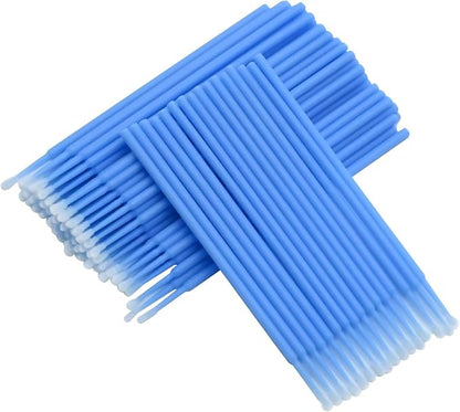 Saihisday 2.5mm Precision Micro Brushes - 100PCs Disposable Applicators for Automotive Detailing & Crafts (Non-Chemical Tool)
