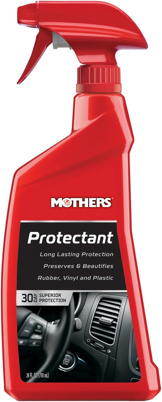 Mothers Protectant, 24 oz. – Long-Lasting UV Protection for Rubber, Vinyl & Plastic, Shields Dash, Trim, Bumpers & Tires from Fading, Cracking & Drying, Restores a Clean OEM Finish (05324)