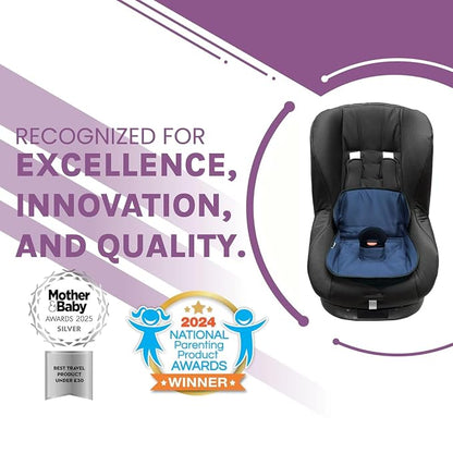 Lynmark® Potty Training Car Seat Protector Cover - Waterproof Soft Piddle Pads for Toddlers and Baby Carseat - Travel-Friendly Universal Washable Liner Mat for Spills, Nappy Leaks, Accidents - Navy