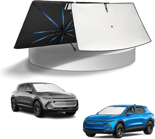 KUST Sun Shade Umbrella for 2025-2026 Chevrolet Chevy Equinox/GMC Terrain | Custom Fit Windshield Sunshade | Foldable Sunshade with Bendable Handle | Blocks Heat & UV Scratch Resistant Keep Car Cool