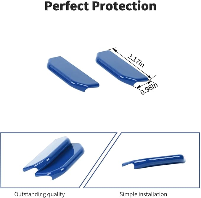 JWWY for Jeep JL Vent Air Outlet Adjustment Cover Trim Fit for 2024-2025 Jeep Wrangler JL JLU Gladiator JT 4xe Interior Accessories 2pcs Blue