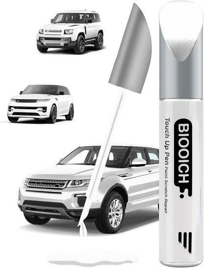 Touch Up Paint Pen Exact Color Match Car Chip and Scratch Repair (for Land Rover, Fuji White(LRC867/NER))