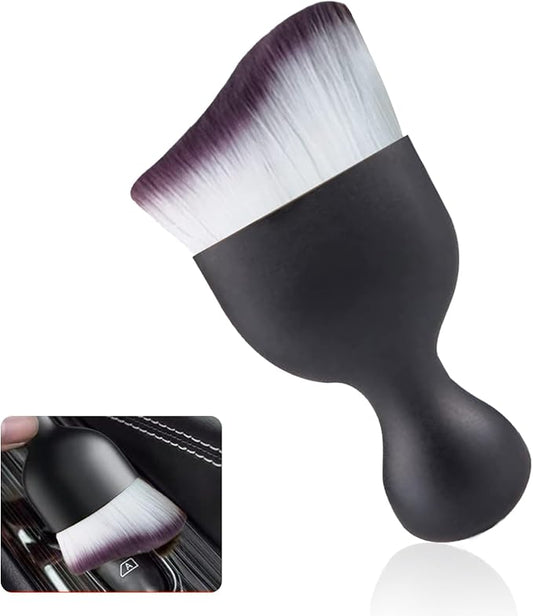 1 PC Car Interior Dust Brush, Auto Scratch Free Detailing Brush, Soft Car Interior Cleaning Brush Auto Accessories for Automotive Dashboard, Air Conditioner Vents, Computer (Purple)