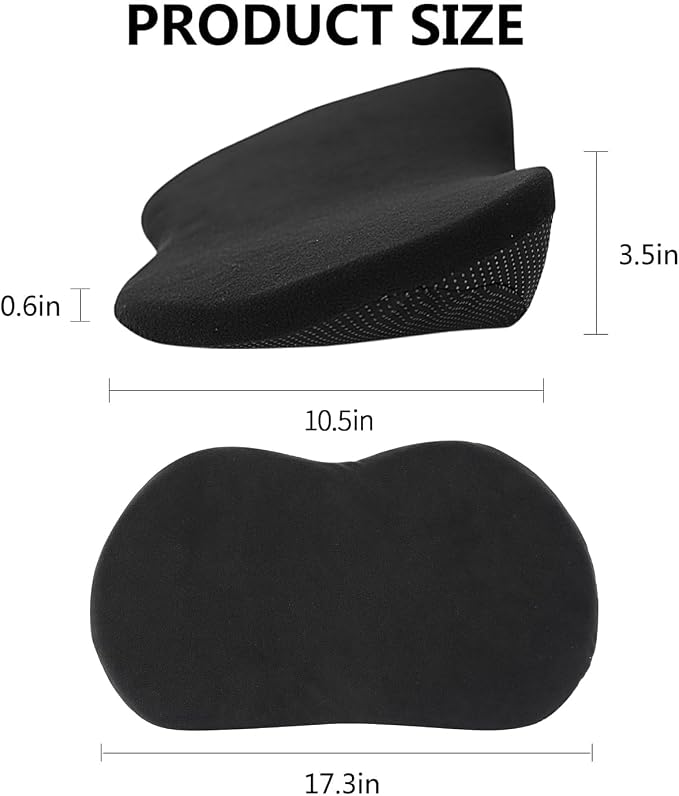 Livtribe Car Seat Cushion - Memory Foam Car Seat Pad - Sciatica & Lower Back Pain Relief - Car Seat Cushions for Driving - Road Trip Essentials for Drivers(Classic Black)