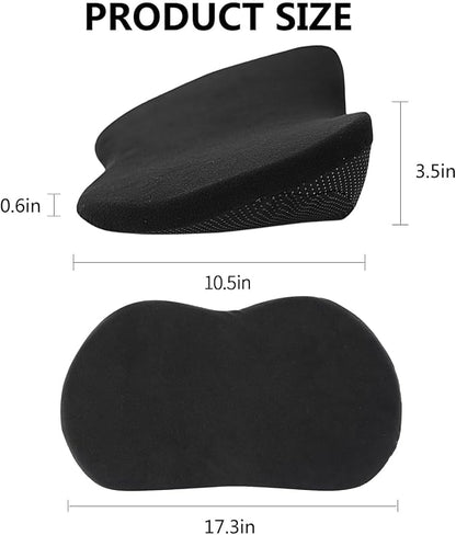 Livtribe Car Seat Cushion - Memory Foam Car Seat Pad - Sciatica & Lower Back Pain Relief - Car Seat Cushions for Driving - Road Trip Essentials for Drivers(Classic Black)