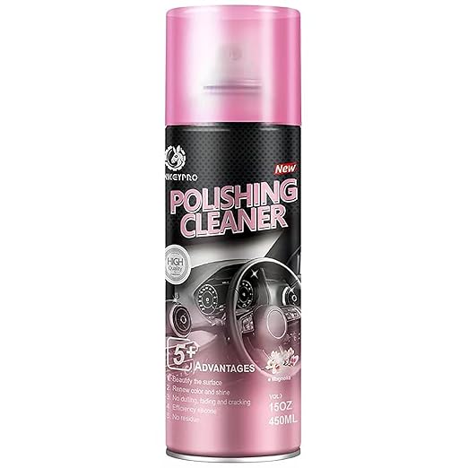DONKEYPRO Car Interior Cleaner - Protects Plastic, Vinyl, Leather Seats, Tire,Dashboard - UV Guard, Anti-Aging, Long-Lasting Shine, Interior Detailer Spray with Iron Can - 15 Fl Oz