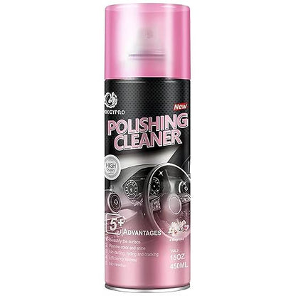 DONKEYPRO Car Interior Cleaner - Protects Plastic, Vinyl, Leather Seats, Tire,Dashboard - UV Guard, Anti-Aging, Long-Lasting Shine, Interior Detailer Spray with Iron Can - 15 Fl Oz