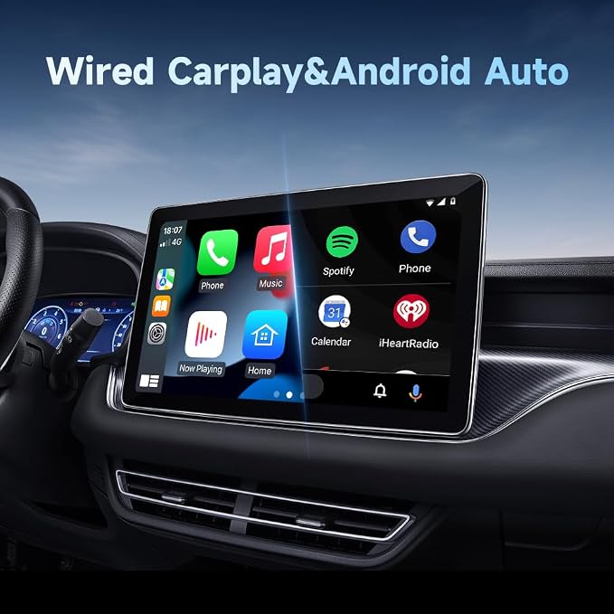 Mini Wireless Carplay Adapter 2026, Easy to Set Up and Upgrade Wired CarPlay&Android Auto to Wireless, Connects Quickly, Portable Mini Car Play Dongle, Fit for Cars with Built-in CarPlay